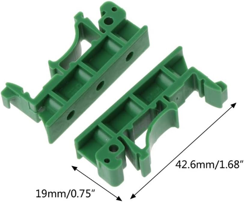 10 Sets C45 PCB DIN Rail 35mm 15mm Circuit Board Mounting Adapter