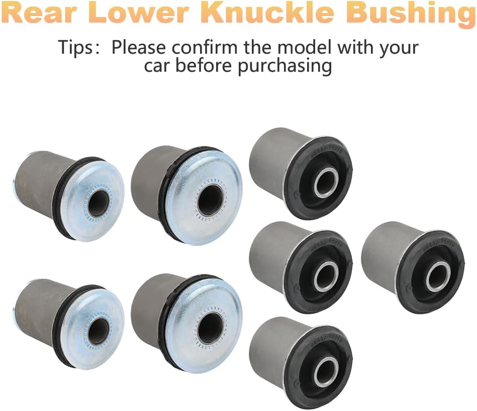 Front Uppe & Lower Control Arm Bushing Compatible with Toyota Tundra 01-07