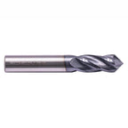 2Pcs 3/8" 4 Flute 90 Degree Solid Carbide Drill Mill - AlTiN Coated