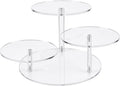 3 Tier Acrylic Display Stand, Clear Display Risers for LEGO Botanicals & Mini Figures, Tabletop Display Shelf for