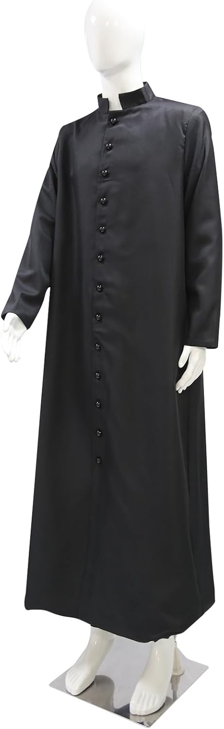 Men's Cassock Robe Church Robe Choir Minister Clergy Pulpit Liturgical 5 colors