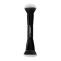 Liquid Bronzer & Contour Duo Brush | Silky Highly Pigmented Formula with Dual-ended Makeup Brush, Synthetic Bristles