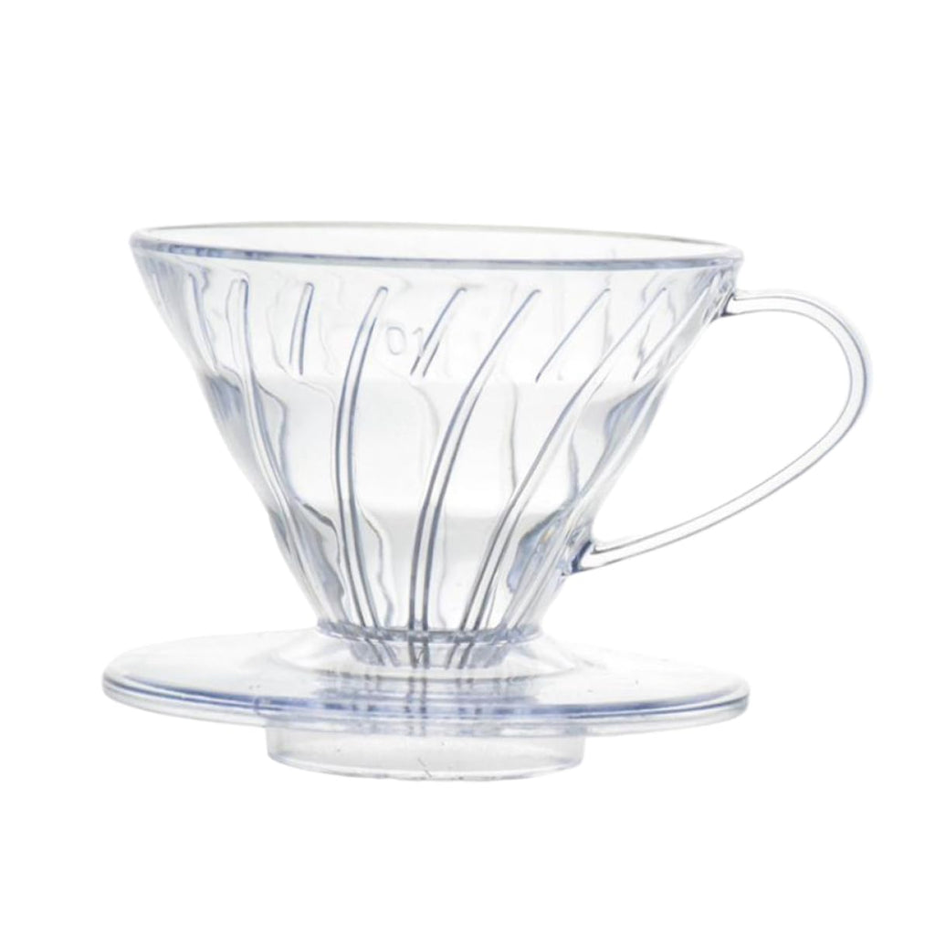 Handmade Glass Drip Coffee Filter with Plastic Filter Cup for Home Brewing