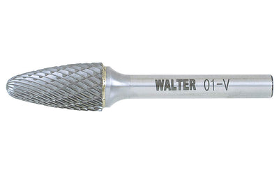 Walter Surface Technologies - DEBURRING 1/4" Shank Double Cut Carbide Burr SF-6 DC 5/8 x 1
