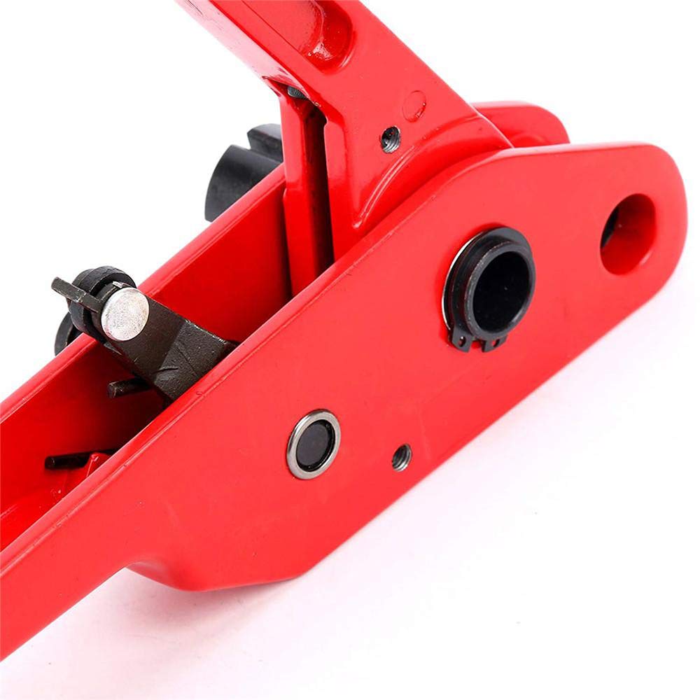 Strapping Tensioner, Heavy Duty PET/PP Poly Pallet Strapping Kit Steel Cutter Manual Banding Tool for 13-19 mm