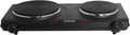 Double Electric Hot Plate, Black