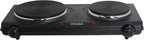 Double Electric Hot Plate, Black