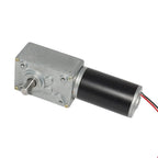 Electric DC Worm Gear Motor 12V High Speed 60 RPM Reversible with Metal Geared Box Reducer for Robot & Toys