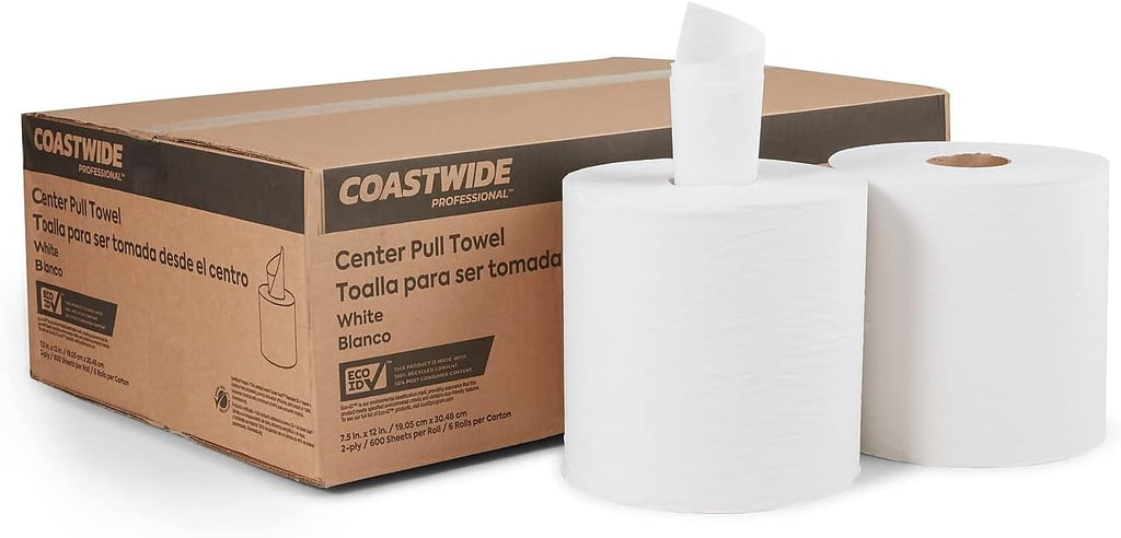 Professional Recycled Centerpull Paper Towels, 6 Rolls/Pack