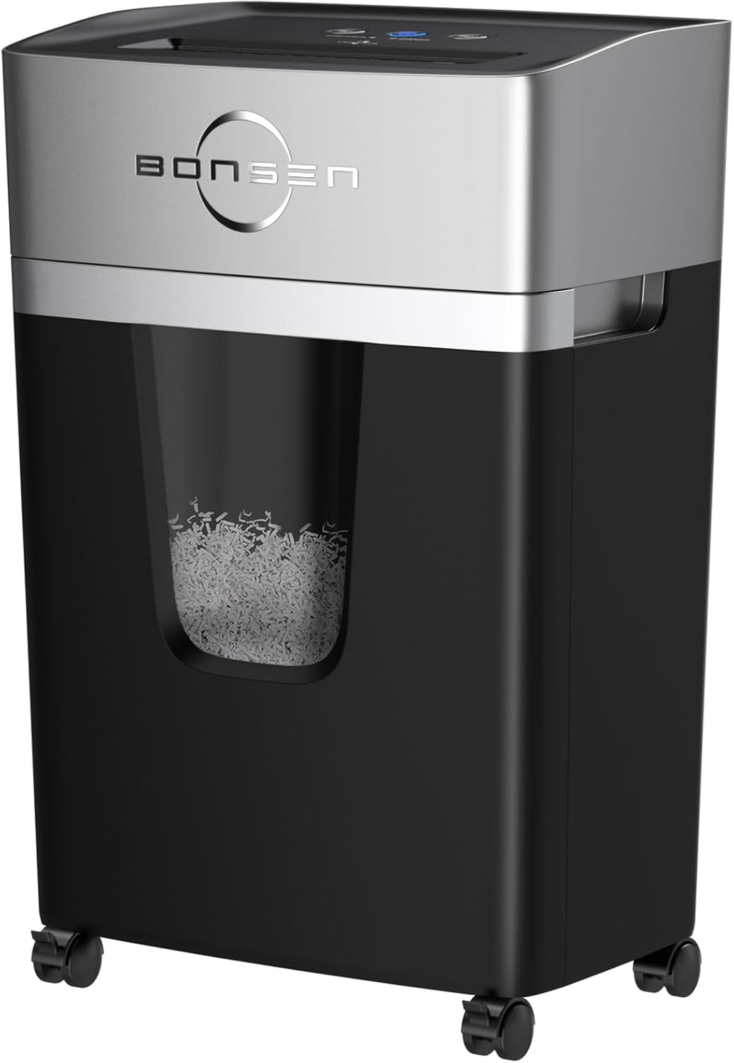 12-Sheet Cross Cut Paper Shredder for Home Office Use | 40-Min Running Time, 55 dB Ultra-Quiet with Anti-Jam
