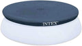 28021E Pool Cover: For 10ft Round Easy Set Pools – Includes Rope Tie – Drain Holes – 12in Overhang – Snug Fit