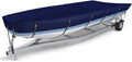 900D Marine Grade Fade and Tear Resistant Trailerable Jon Boat Cover，Heavy-Duty Waterproof and UV Protection Jon Boat