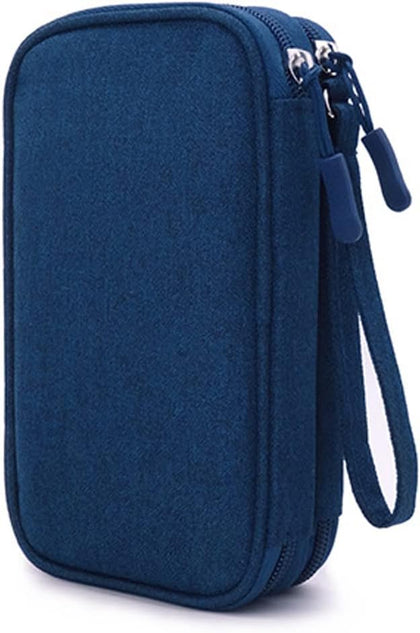 Diabetic Supplies Travel Case Organizer for Test Strips, Lancets, Needles, Lancing Device, Glucose Meter, Alcohol