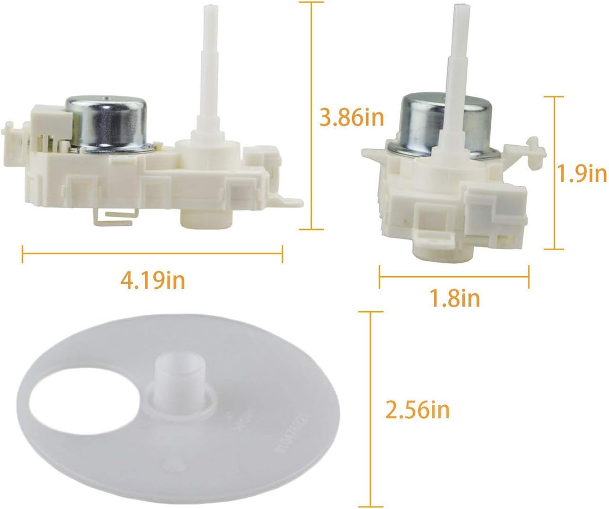 W10849439C W10537869 Dishwasher Diverter Valve Motor and W10195677 Seal Grommet Gasket Replacement For Whirlpool, KitchenAid, Ken-more, Jenn-Air 2684962, PS5136127