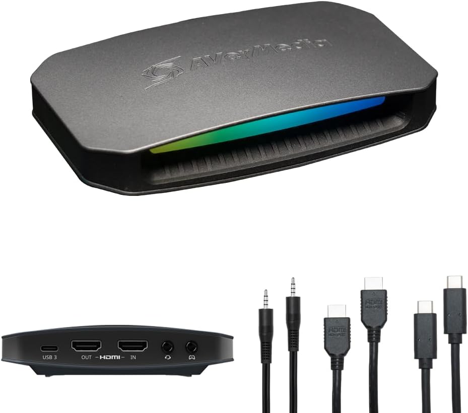 4K60 Capture Card with HDMI 2.1, Low Latency, 4K144/4K120 Passthrough, Game Capture Device for PS5, PS5 Pro, Xbox