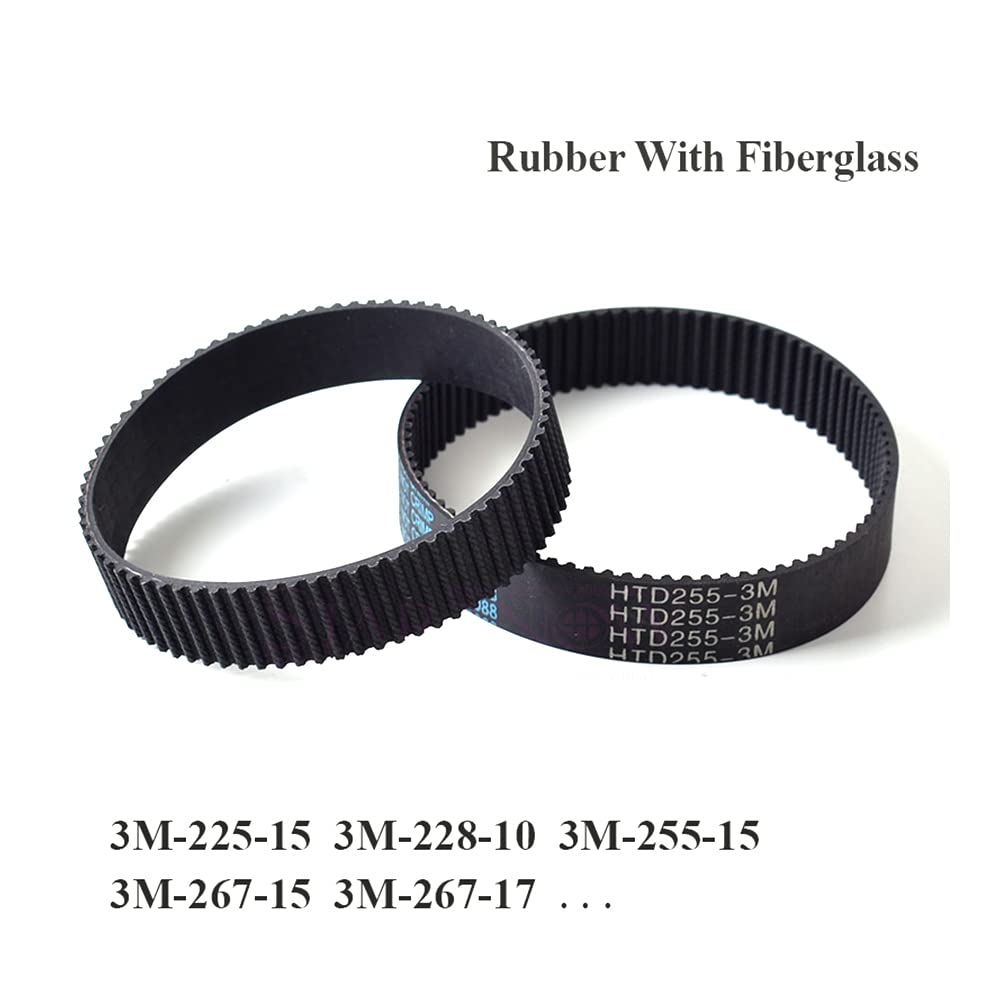 1PCS HTD 3M Series Closed Loop Timing Belt Transmission Belts,3M-225-9