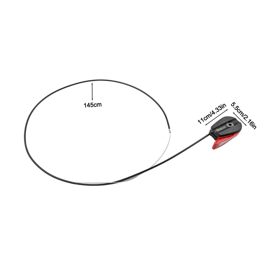 Lawn Mower Throttle Cable Control Handle Kit with Switch Lever Push