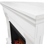 Chateau 41" Corner Electric Fireplace with Mantel for Living Room or Bedroom, Replaceable Fireplace Insert Heater
