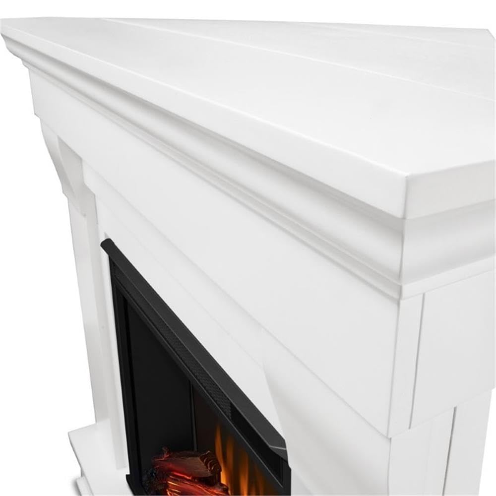 Chateau 41" Corner Electric Fireplace with Mantel for Living Room or Bedroom, Replaceable Fireplace Insert Heater