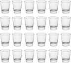 Heavy Base Shot Glasses, 1.5 oz Sets of Clear Shot Glass (24 Pack), Measuring Cup for Espresso, Liquid, and Wine