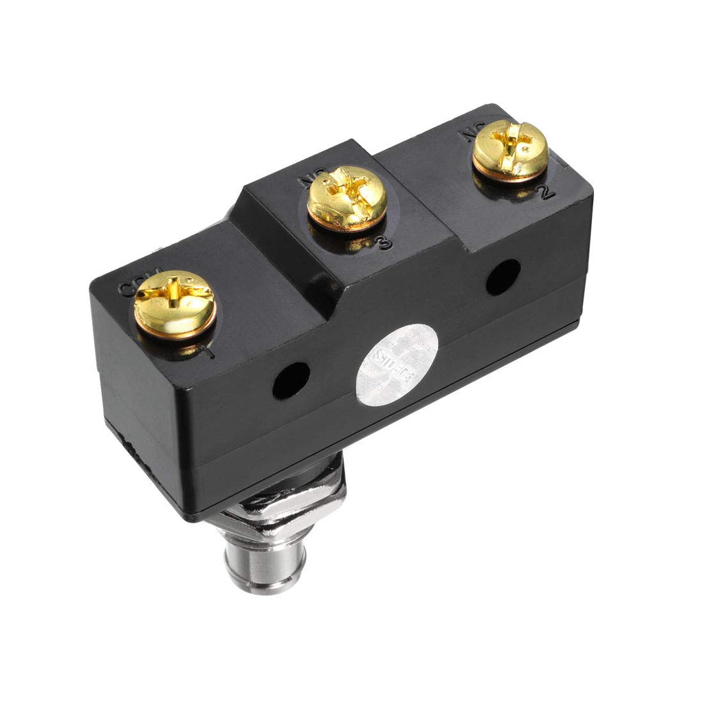 uxcell TM-1307 SPDT 1NO+1NC Panel Mount Snap Button Type Micro Limit Switch Screw Terminals