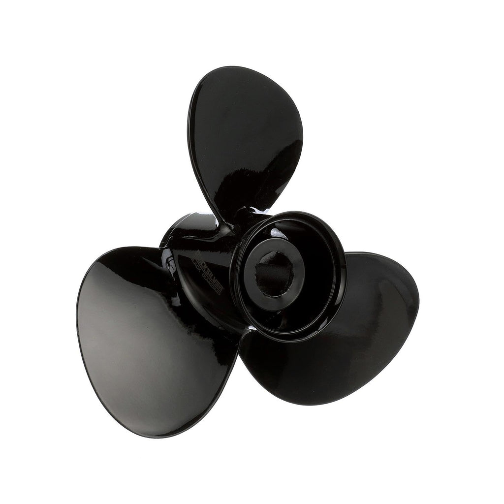 Quicksilver Black Diamond 3-Blade Aluminum Propeller, 12.7 dia x 21 pitch, Right Hand