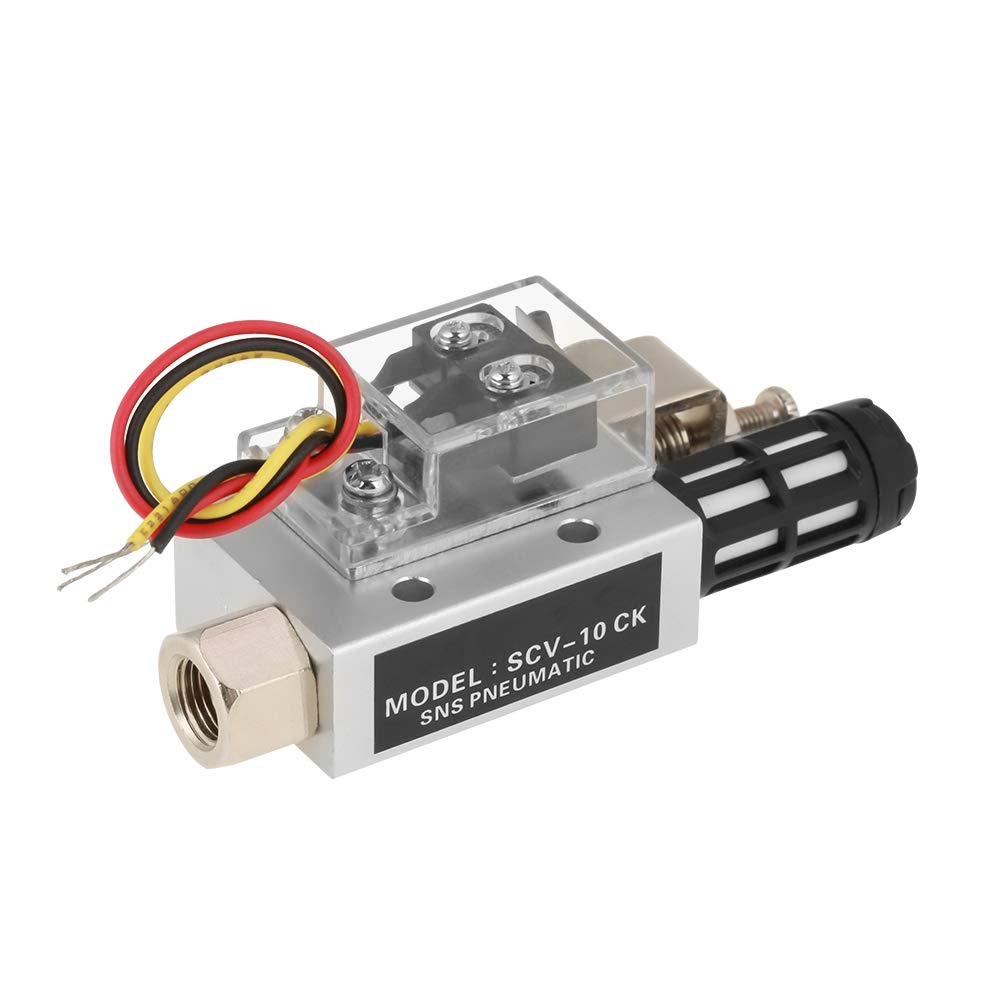 Oumefar SCV-10CK Vacuum Generator Negative Pressure Generator Pneumatic Exhaust Compact Air Ejector Fitting with Switch