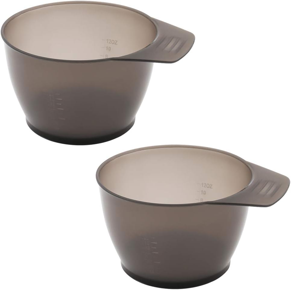 2 Pieces Hair Color Bowl Hair Dye Bowl Hair Color Mixing Bowl Plastic Color Mixing Tint Bowl Hair Dye Bowl Applicator