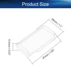 Battery Storage Case Holder Box for 2 AAA Batteries, Clear Color (5 Pack)