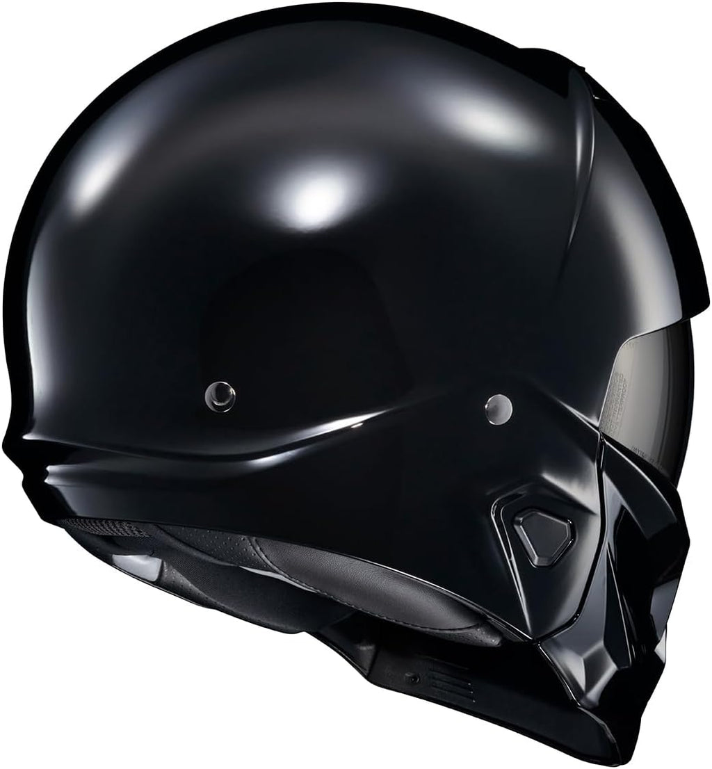 Covert 2 Open Face 3/4 Full Mode Motorcycle Helmet Bluetooth Ready Speaker Pockets Interchangeable Mouth Cover DOT