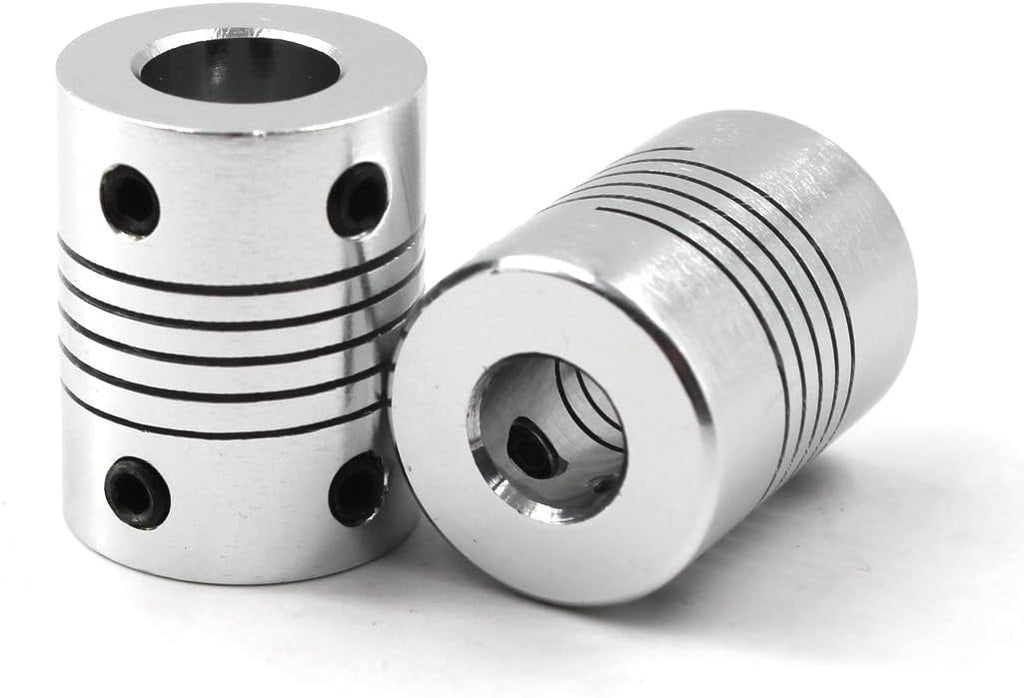 Beam Coupling Flexible Coupling 5mm to 8mm Shaft Coupler For 3D Printer And CNC Machine-Length 25mm Diameter 19mm 10PCS