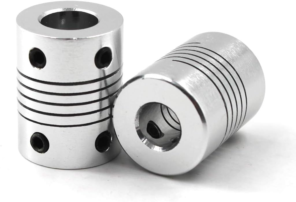 Beam Coupling Flexible Coupling 5mm to 8mm Shaft Coupler For 3D Printer And CNC Machine-Length 25mm Diameter 19mm 10PCS