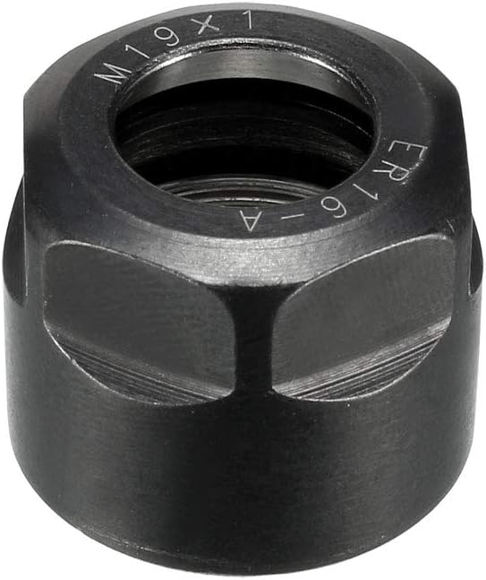 uxcell ER16-A(M19) Type Collet Clamping Hex Nuts for CNC Milling Chuck Holder Lathe