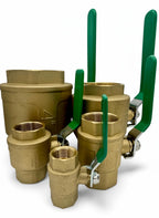 4" Threaded Brass Ball Valve, 600PSI, FP
