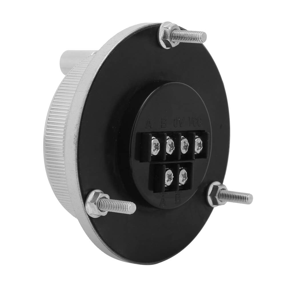 Garosa 6 Terminal Manual Pulse Encoder 100PPR 5V Electronic Hand Wheel Manual Pulse Encoder Rotary Knob Encoder for CNC Mill Router Control System 80mm