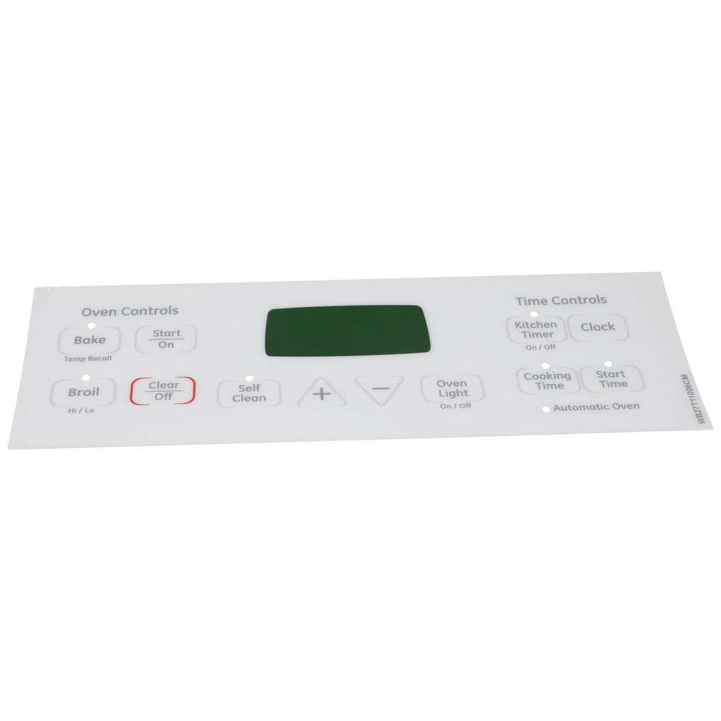 Supplying Demand WB27T11006 1473976 Electric Range White 12 Button Faceplate Graphics Overlay Replacement