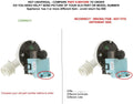 165D8018G002 CKD18G002X compatible with General Electric Dishwasher Drain Pump Assembly fits old number 165D8018G002