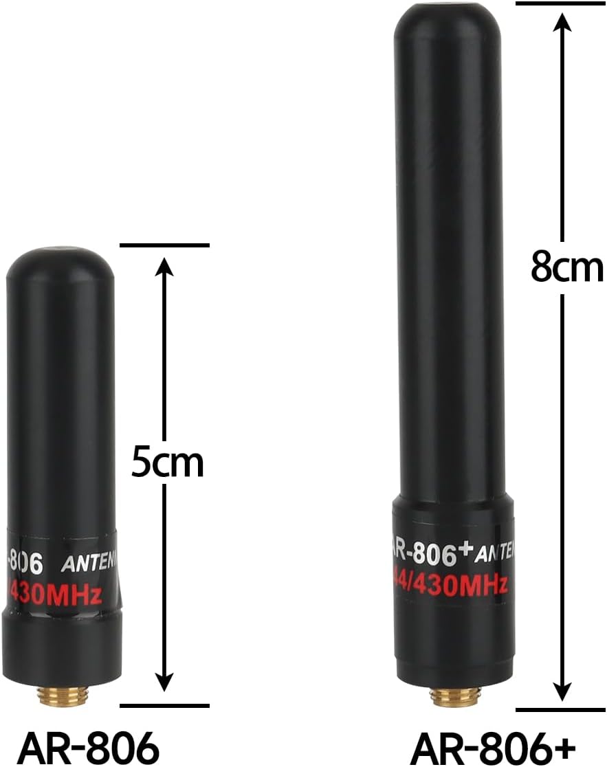 Dual Band VHF UHF 136-174MHz 400-470MHz Ham Radio Antenna SMA-Female Short Stubby Antenna for Baofeng UV-5R Mini 5RM