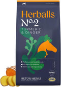 Herballs No.2 - Turmeric & Ginger All-Natural Treats for Horses 2kg (4.4lb) Bag, Equine Supplement