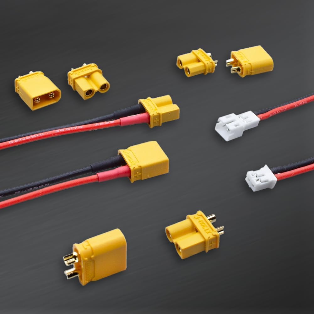 MEIVIFPV XT30 to PH2.0 Male Female Adapter Conversion Cable 22AWG 10cm Tiny Whoop JST PH 2.0 Connector for RC Battery Plugs