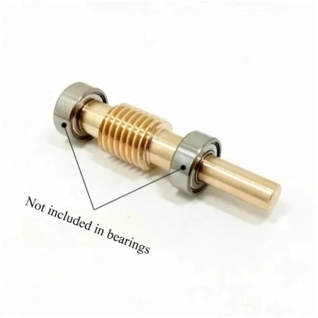 High-Torque 0.5Module Precision Alloy Worm Gear Reducer 1:60 Ratio, Compact Low-Noise Gearbox(1pcs Turbo Rod)