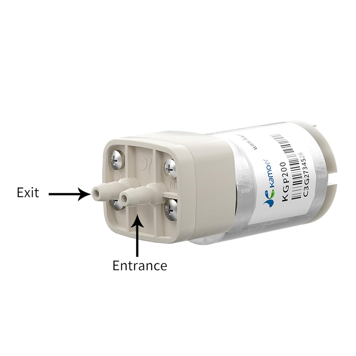 Kamoer KGP200 Mini DC Gear Pump, 12V DC, Max 240ml/min