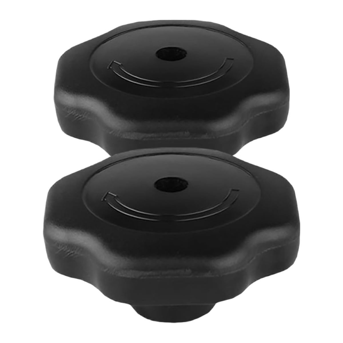 2 Pcs Pressure Cooker Lid Knobs, Black Plastic Replacement Parts