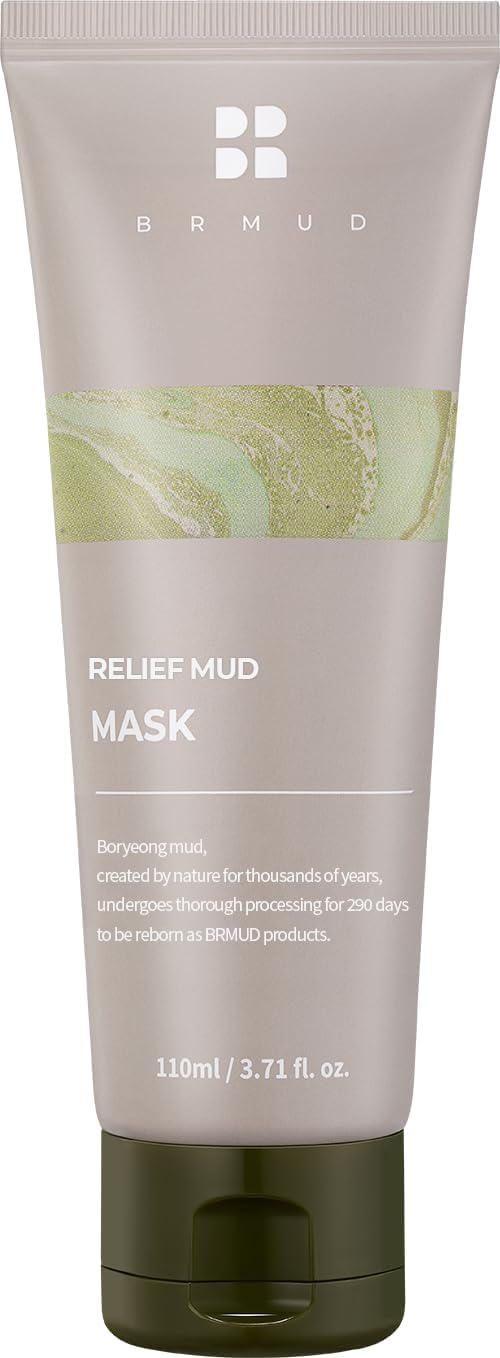 Relief Mud Mask - Face & Body Exfoliator Korean Clay Mask 3.71 fl oz