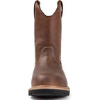 Men's Waterproof Wellington Work Boots,Soft Toe Brown,9.5