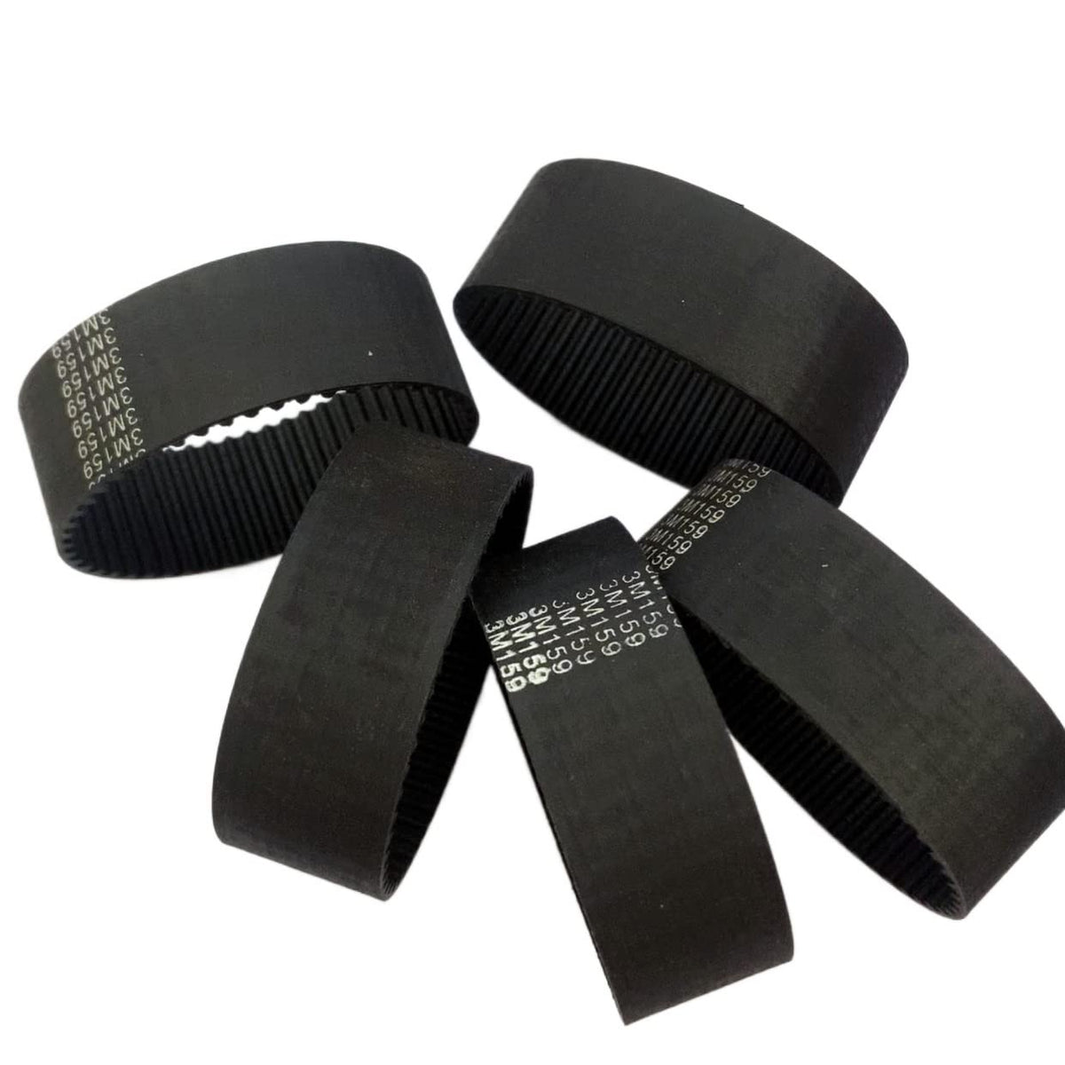 Cosyhat 2Pcs/Set HTD3M Timing Belt for Snow Blower HTD126-3M HTD159-3M Toothed Belts HTD-3M 126mm /129mm (Size : 2pcs, Color : HTD3M-126-18)