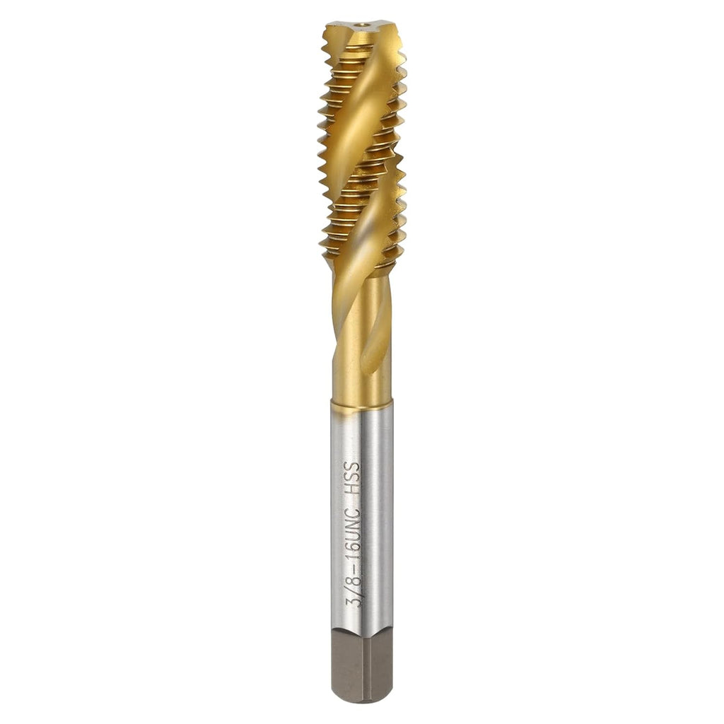 3/8-16 UNC Spiral Flute Thread Tap M2 High Speed Steel Titanium