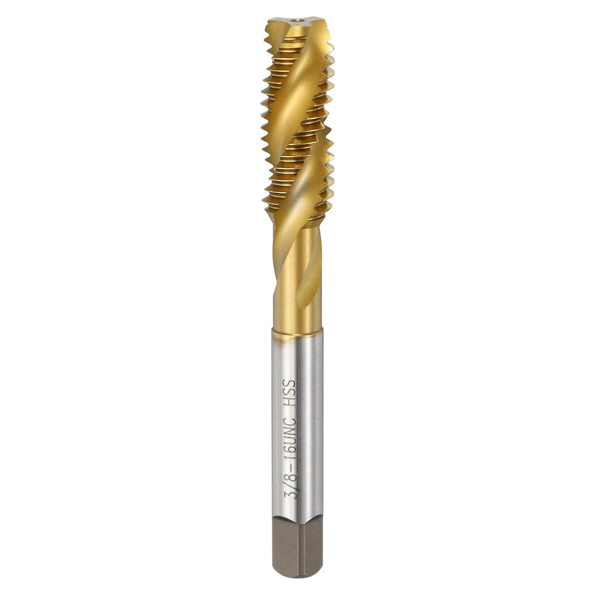 3/8-16 UNC Spiral Flute Thread Tap M2 High Speed Steel Titanium