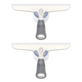 Silicone Squeegee for Shower Doors, 10 inch, White & Gray, 2 Pack