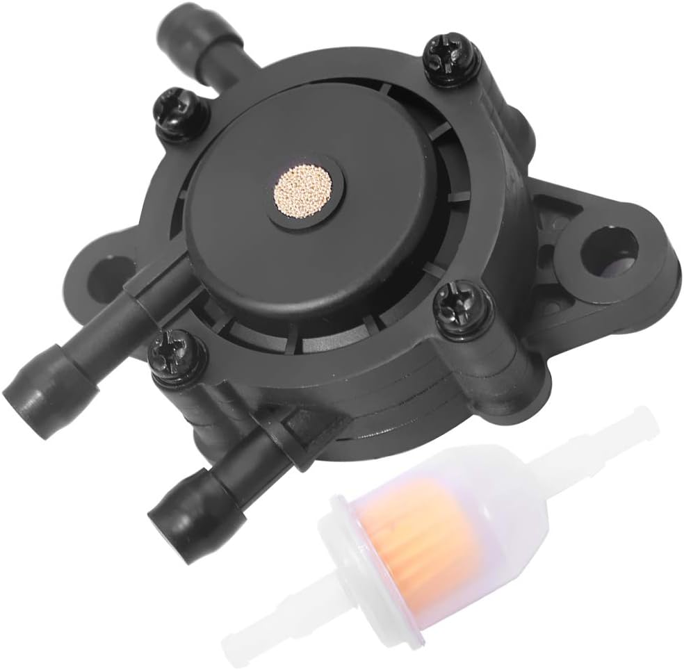 LG808656 Fuel Pump Replacement for John Deere LA145 LA125 LA175 LA115 LA105 D140 D130 D170 D125 D155 D105 D160 D150 D120 D110 D100 Lawn Tractor with Fuel Filter Replace M138498 M145667